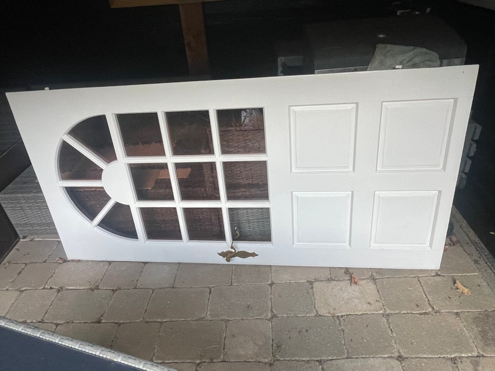 Hardhouten tussendeur, Doe-het-zelf en Verbouw, Deuren en Horren, Ophalen, Zo goed als nieuw, Buitendeur, 200 tot 215 cm