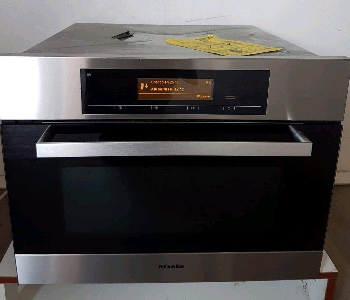 MIELE ovenset: combi magnetron/ oven + bijpassende stoomoven, Witgoed en Apparatuur, Ovens, Ophalen, 45 tot 50 cm, Inbouw, Miele