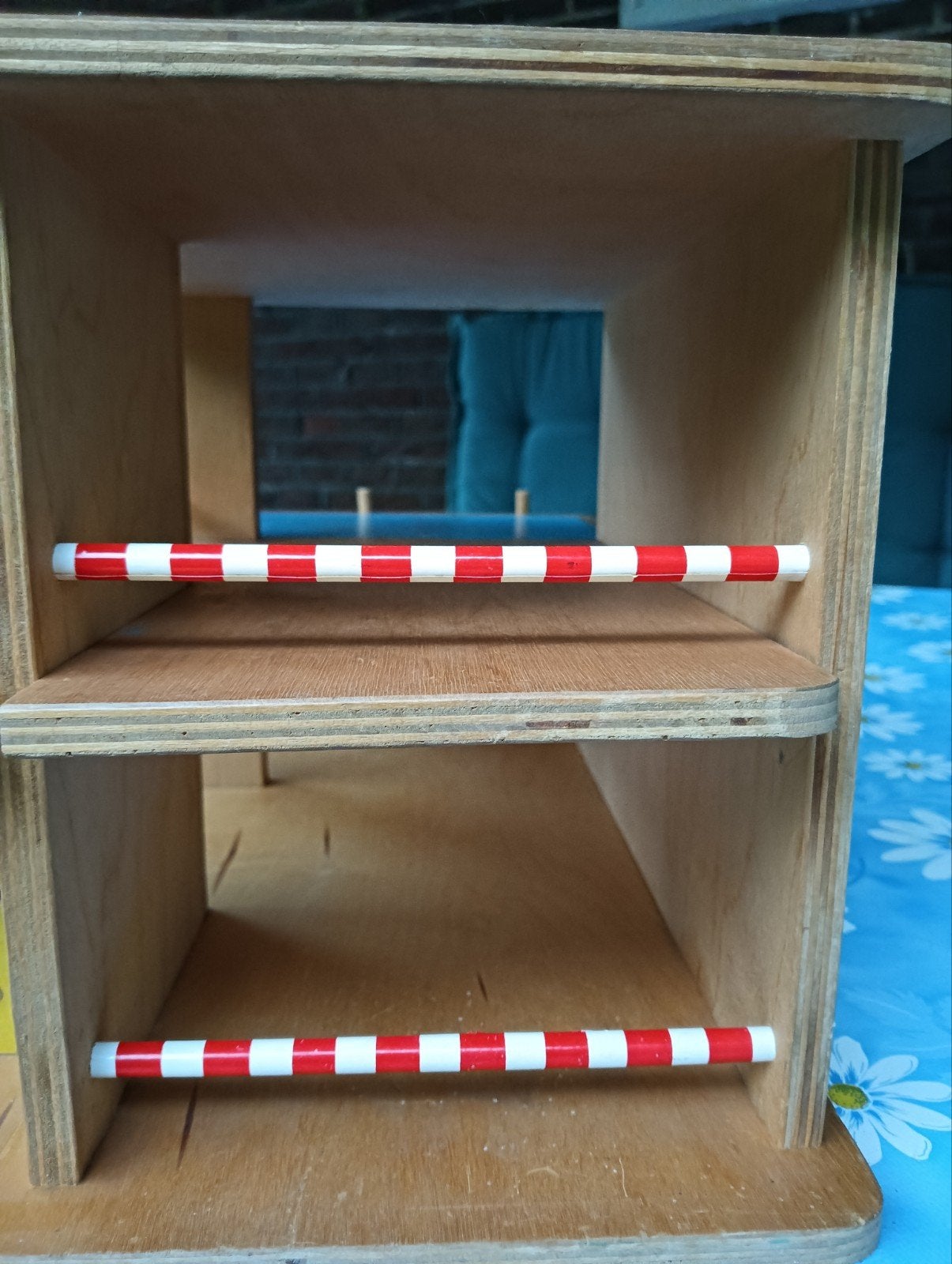 Houten speelgoedgarage SIO, vintage, Ophalen