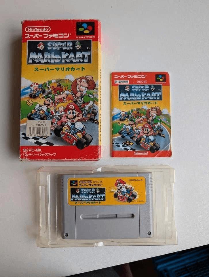 Super mario kart / super famicon / snes / super nintendo, Racen en Vliegen, 2 spelers, Ophalen of Verzenden, Zo goed als nieuw