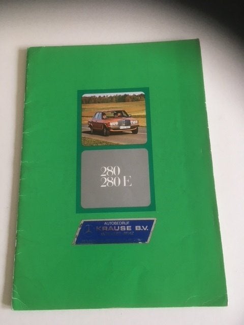 Mercedes-Benz   W123    280/280E brochure     1975        NL, Ophalen of Verzenden, Gelezen, Mercedes