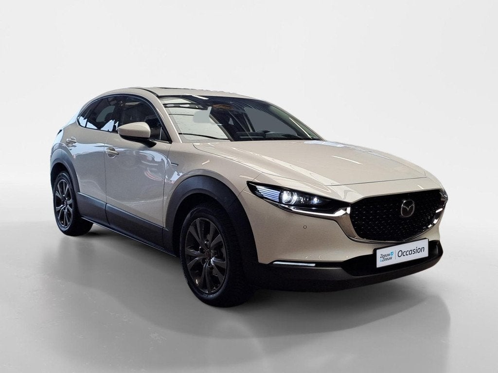 Mazda CX-30 2.0 e-SkyActiv-X M Hybrid Luxury Metallic lak |, Auto's, Mazda, Gebruikt, 4 cilinders, 179 pk, Wit