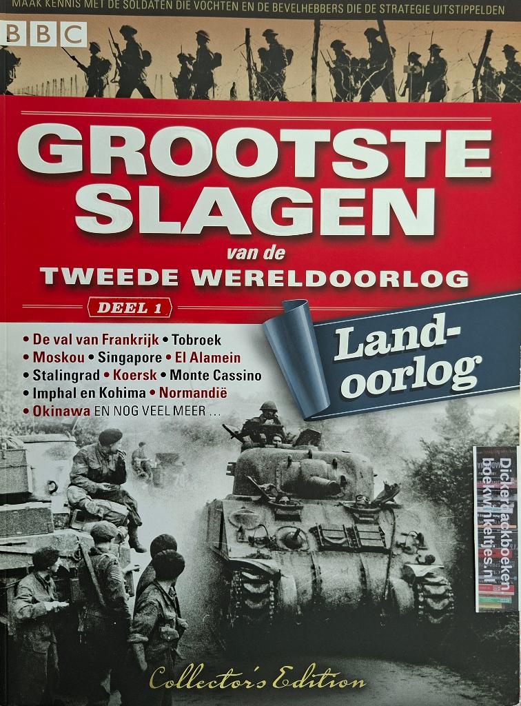 Grootste slagen v/d 2e wereldoorlog, deel 1; Landoorlog, Verzamelen, Ophalen of Verzenden, Landmacht, Overige gebieden, Boek of Tijdschrift