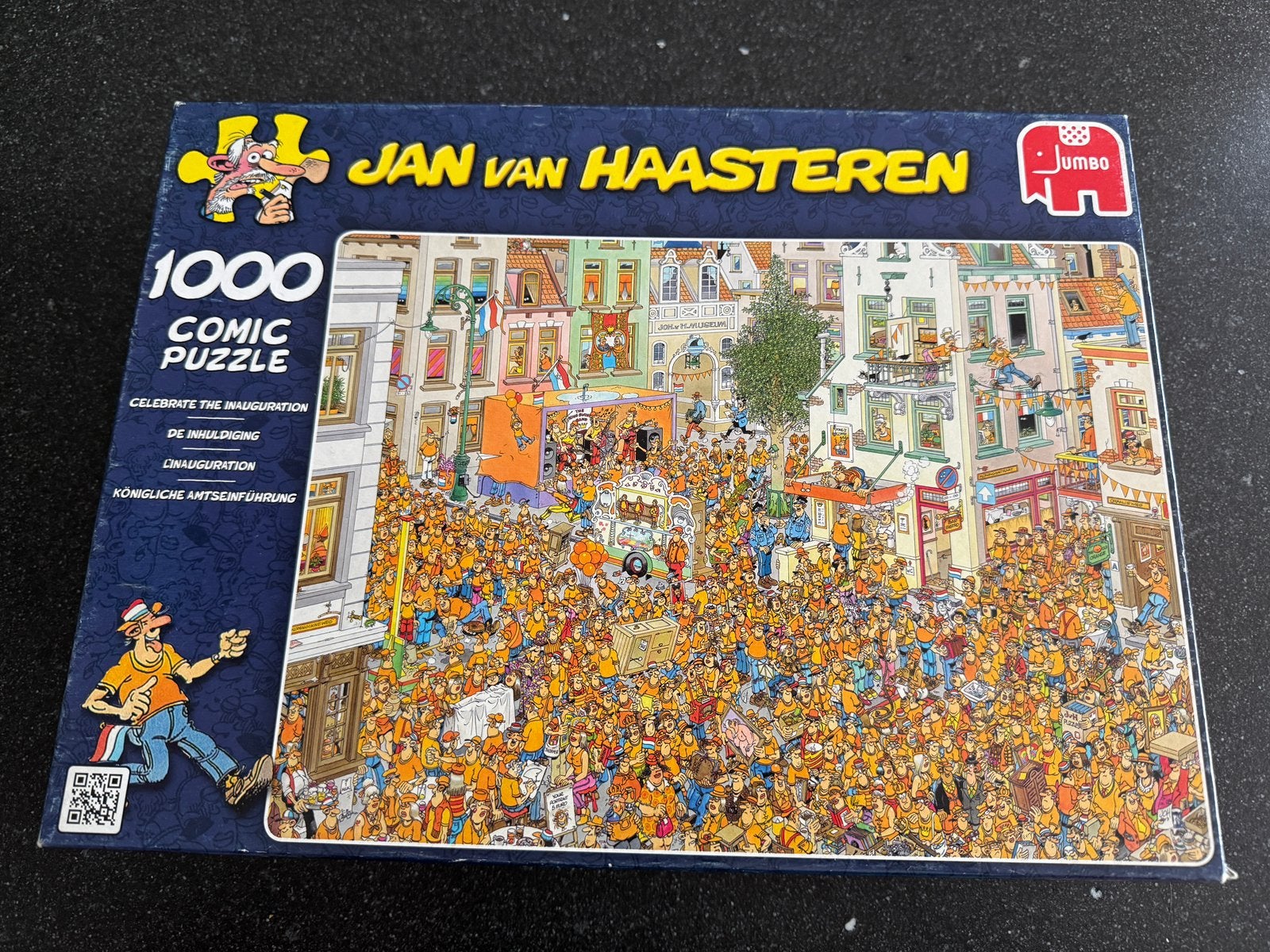 Jan van Haasteren puzzel 1000st. De Inhuldiging, Ophalen, 500 t/m 1500 stukjes, Zo goed als nieuw, Legpuzzel