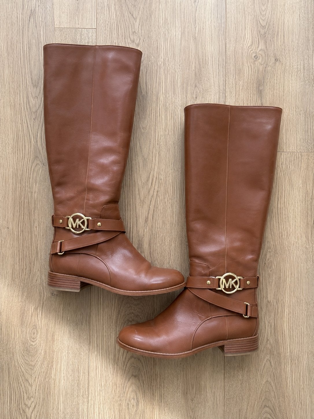 Michael Kors hoge laarzen - Maat 37.5/38, Ophalen of Verzenden, Gedragen, Bruin, Hoge laarzen