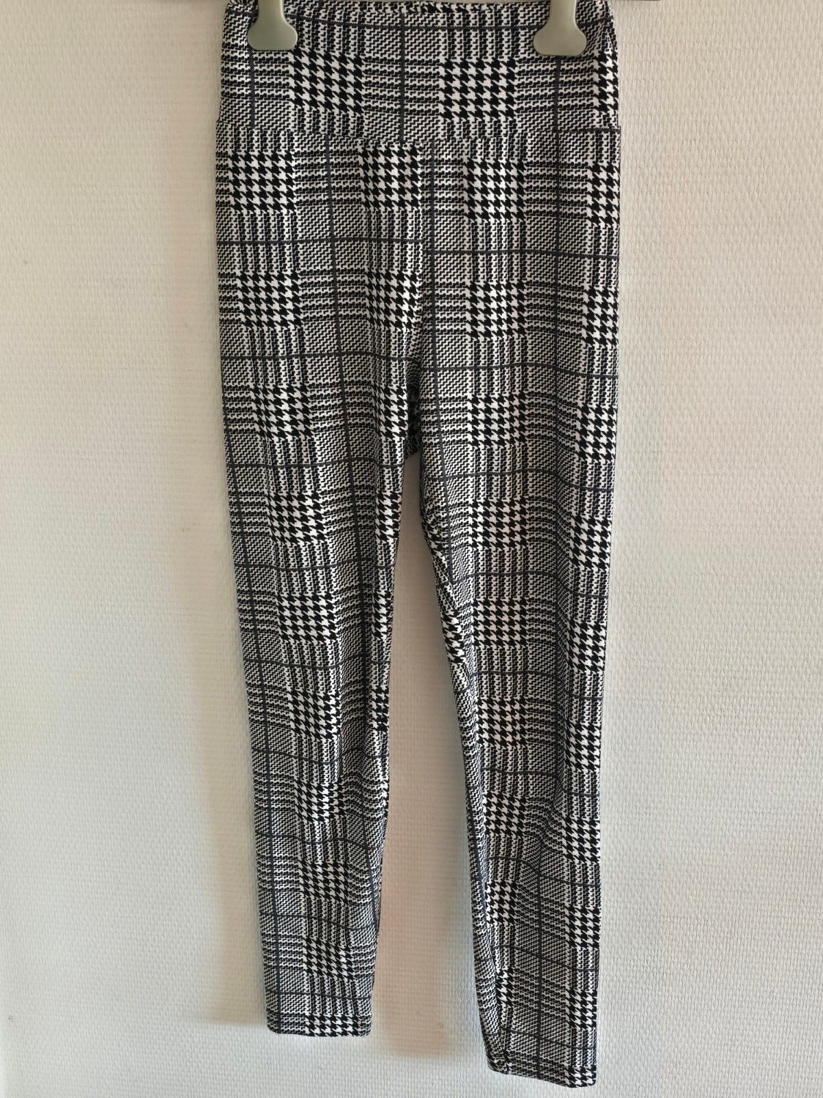 Shein dames broek Zwart/Wit Pied-de-poule maat xs, Zwart, Ophalen of Verzenden, Zo goed als nieuw, Maat 34 (XS) of kleiner