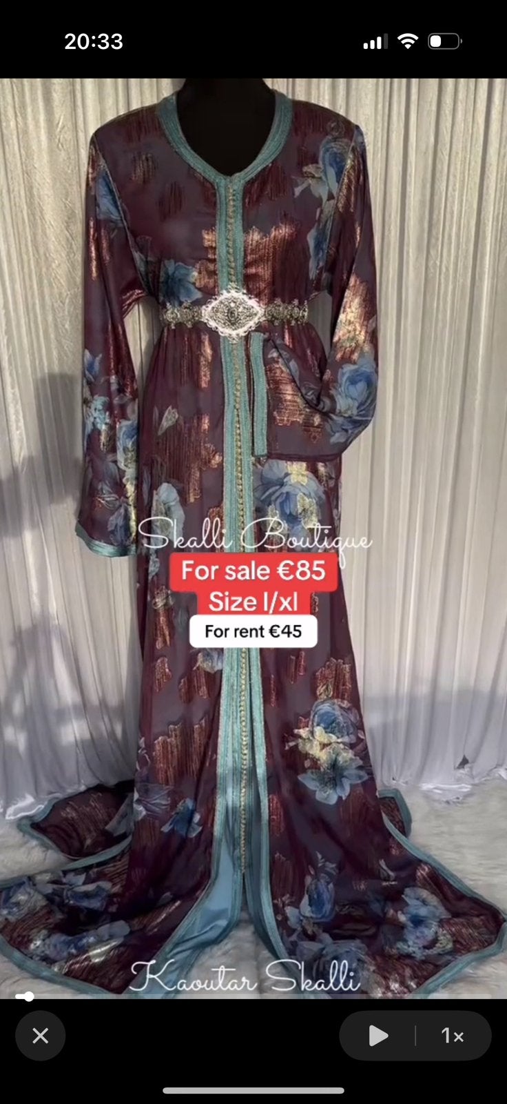 Takshita tlija babyblauw paars, Kleding | Dames, Overige typen, Paars, Maat 46/48 (XL) of groter, Ophalen of Verzenden