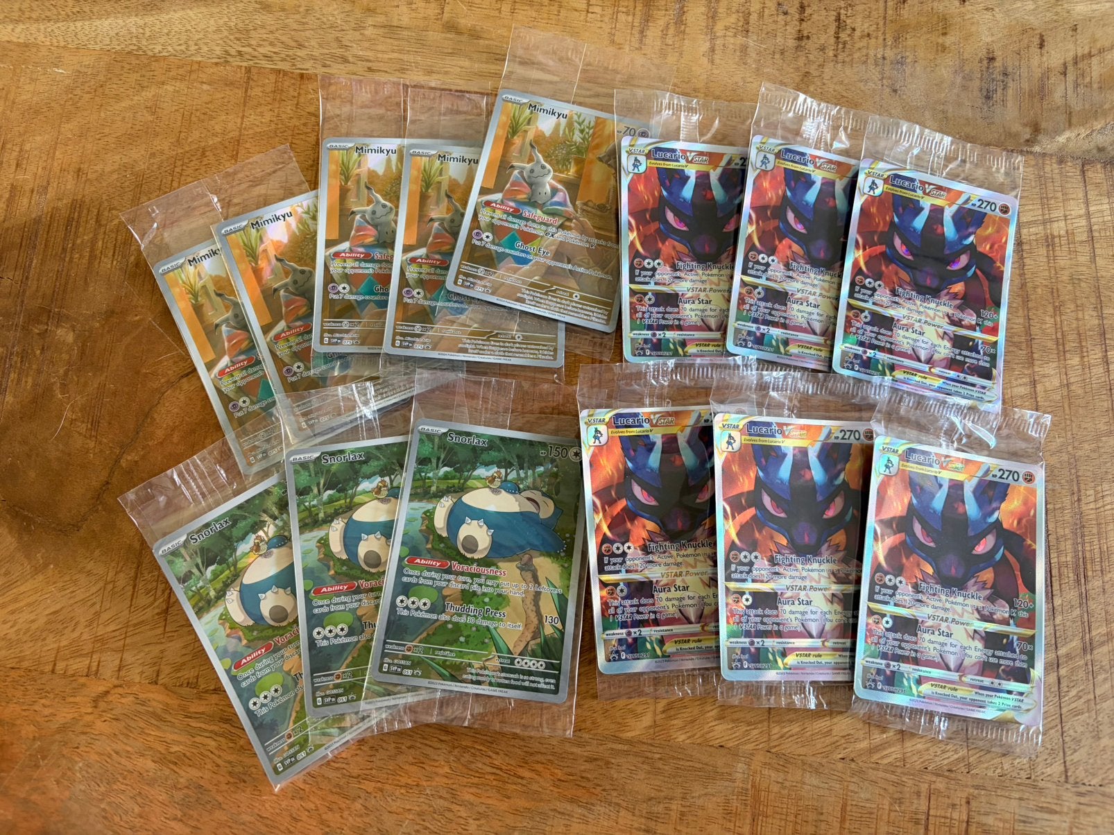 Snorlax , Lucario , Mimikyu Sealed  Promos pokemon kaarten, Ophalen, Zo goed als nieuw