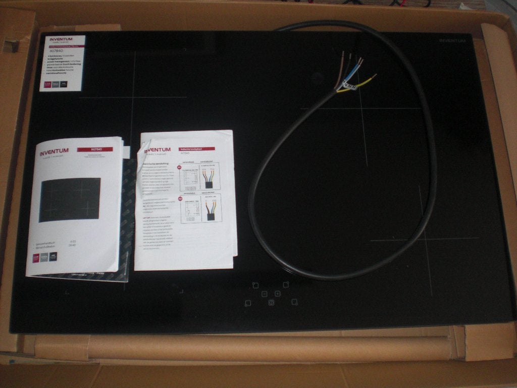nieuwe Inventum inductie kookplaat 78 cm, Ophalen, Nieuw, 4 kookzones, Energieklasse A of zuiniger