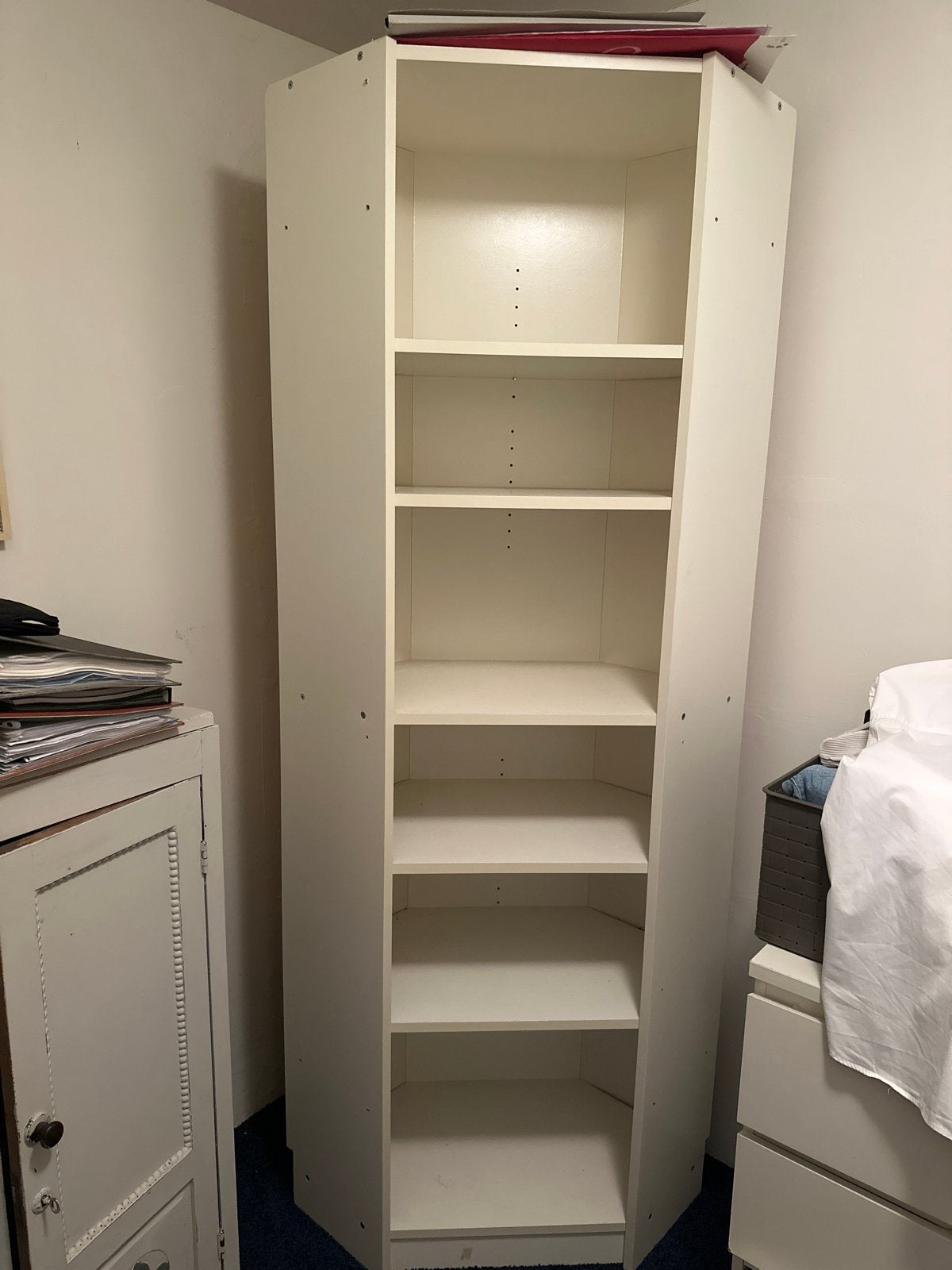 IKEA Billy hoekkast boekenkast wit gebruikt, Ophalen, Met plank(en), Minder dan 50 cm, Gebruikt