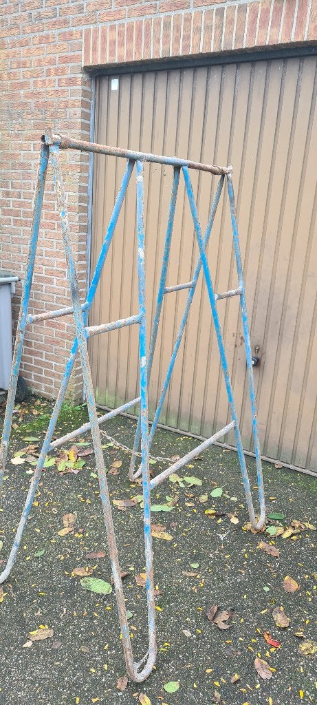 3 ijzeren schragen, Ophalen, Gebruikt, Overige typen, Minder dan 2 meter