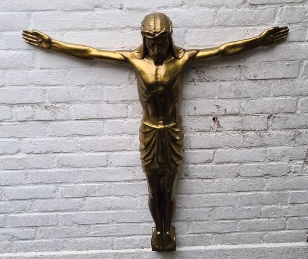 Corpus Christi, beeld brons, 90 x 82 cm, 26 kg, Ophalen