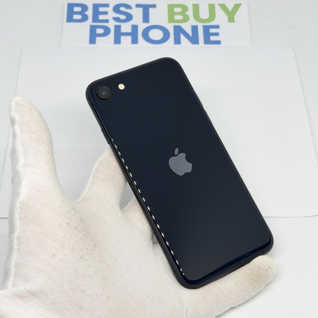 iPhone SE 2022 128GB zwart /krasvrij /98% batt /garantie, Telecommunicatie, 128 GB, Apple, Zwart, 98 %