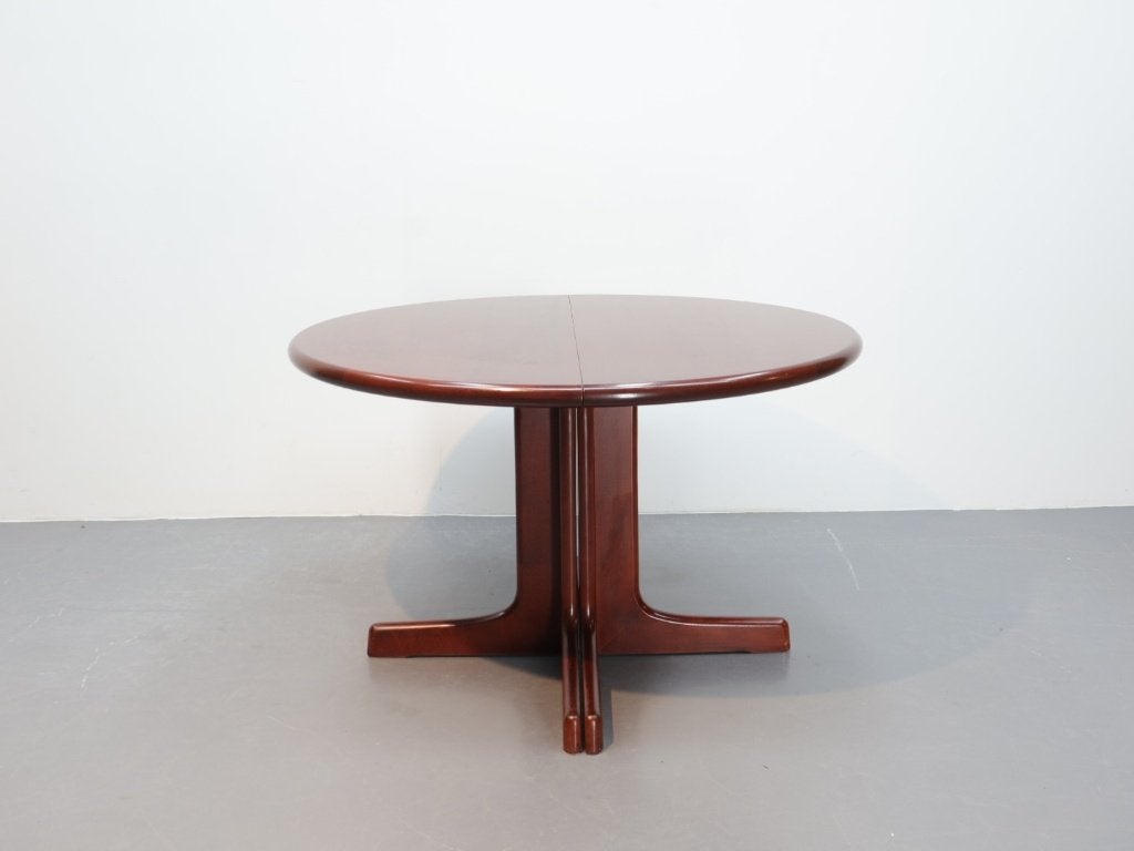 Vintage Casala eettafel rond / verlenbaar / massief hout, Huis en Inrichting, Ophalen, Gebruikt, Vintage design mid century modern Casala Ronde vintage eettafel