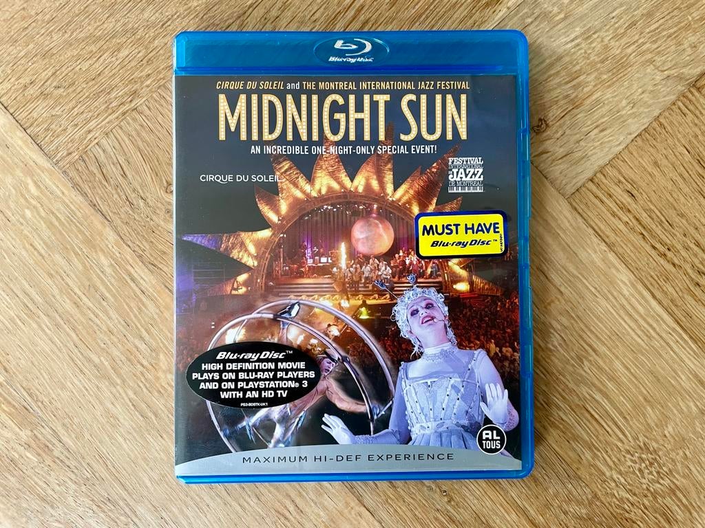 Midnight Sun Cirque du Soleil op Blu-ray (krasvrij, met NL), Ophalen of Verzenden, Zo goed als nieuw, Muziek en Concerten