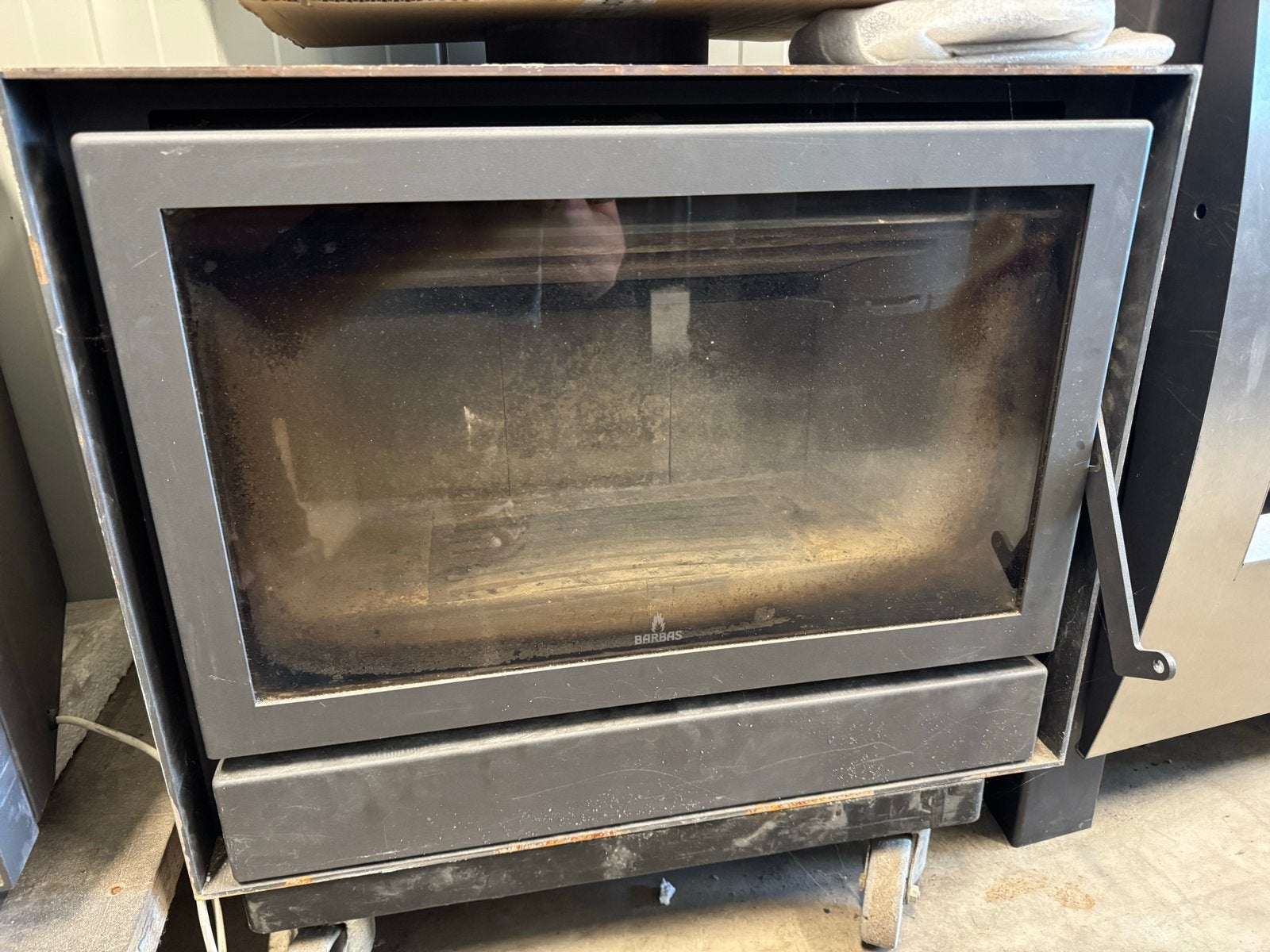 Barbas Universal 5-70 Inzethaard Houtkachel 5-9 kW, Huis en Inrichting, Ophalen, Gebruikt, Houtkachel, Inbouw