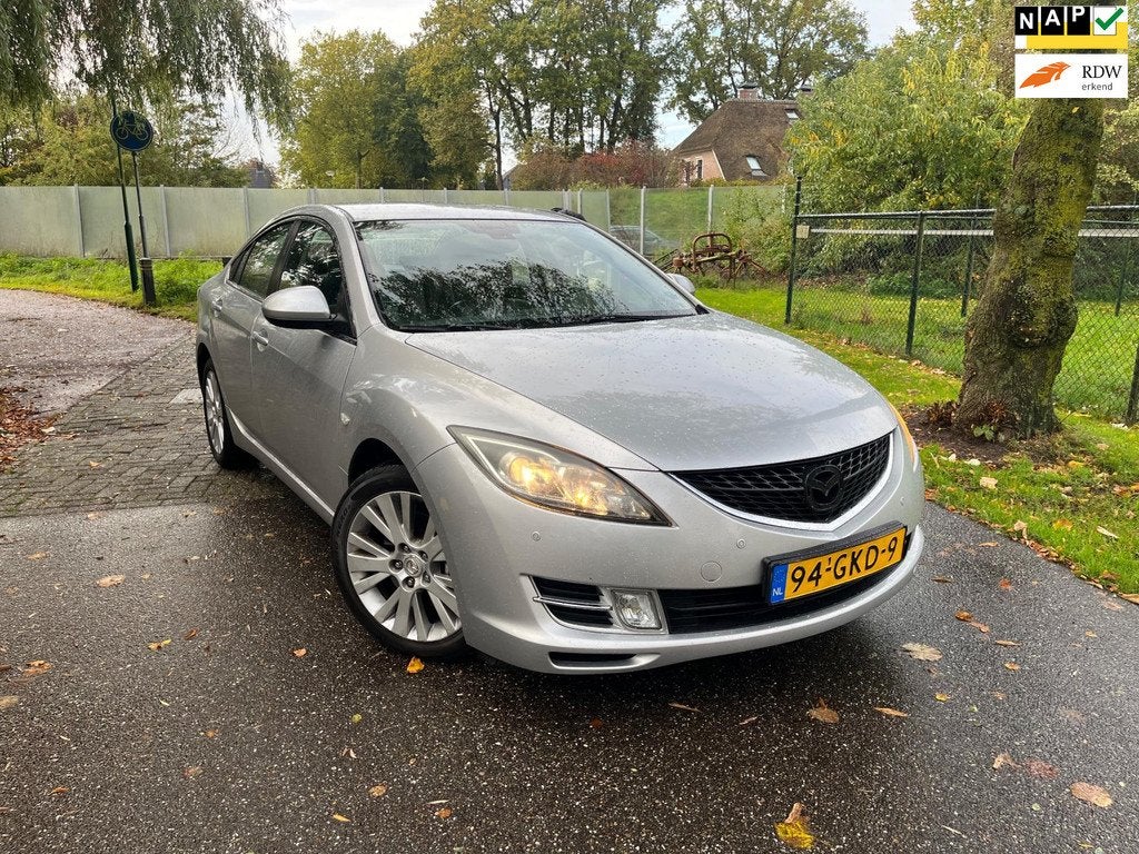 Mazda 6 2.0 S-VT Business Plus AUT. |RIJD SUPER| CLIMA NAVI, Gebruikt, 4 cilinders, Bedrijf, Grijs