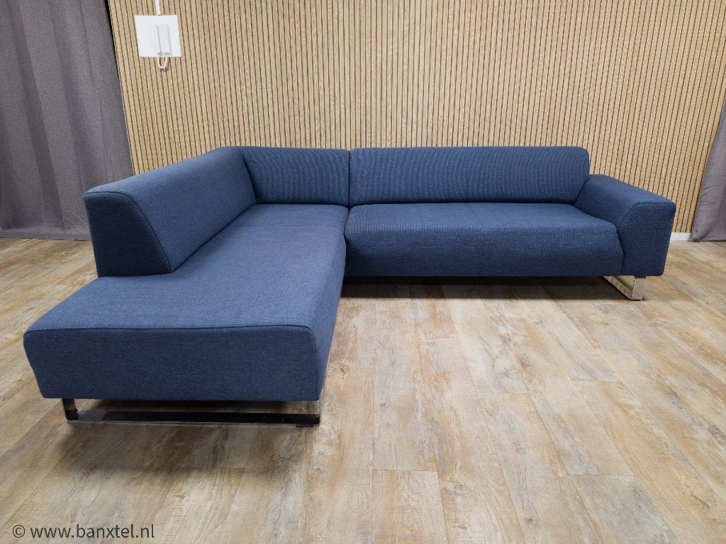 Zeer Mooi Donker Blauwe Hoekbank van MONTEL !!!, Info@banxtel.nl, Gebruikt, Hoekbank, Ophalen of Verzenden