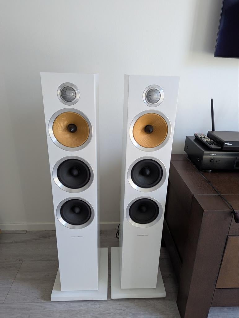 Bowers & Wilkins CM8 S2 Vloerstaande Luidsprekers, Audio, Tv en Foto, Luidsprekers, Zo goed als nieuw, Front, Rear of Stereo speakers