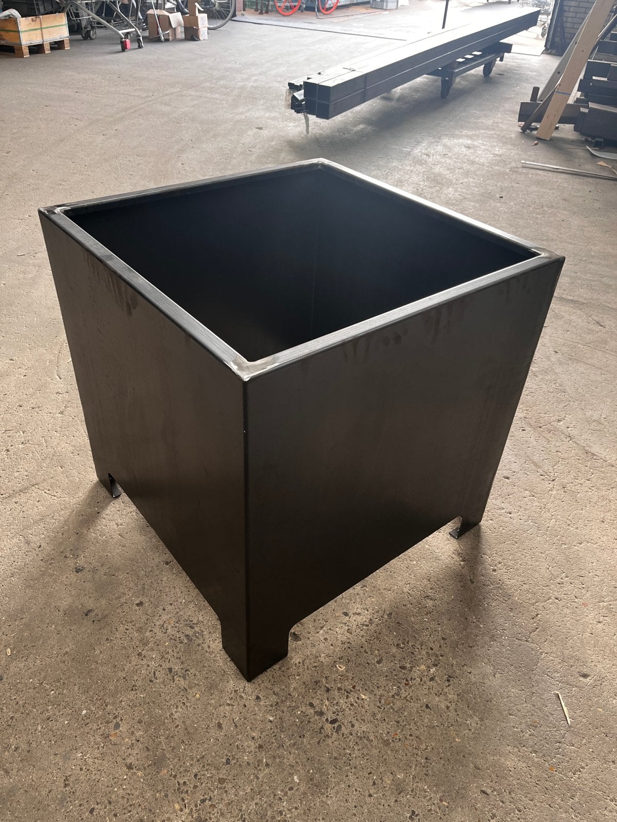 Plantenbak cortenstaal 75x75x75, Tuin en Terras, Ophalen, Vierkant, Zo goed als nieuw, 60 tot 100 cm