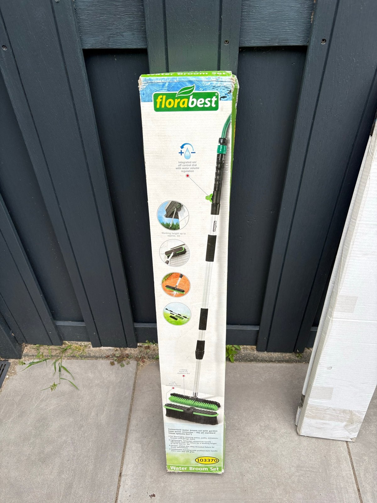 Florabest Waterbezem Set - in doos, Ophalen, Zo goed als nieuw, Bezem