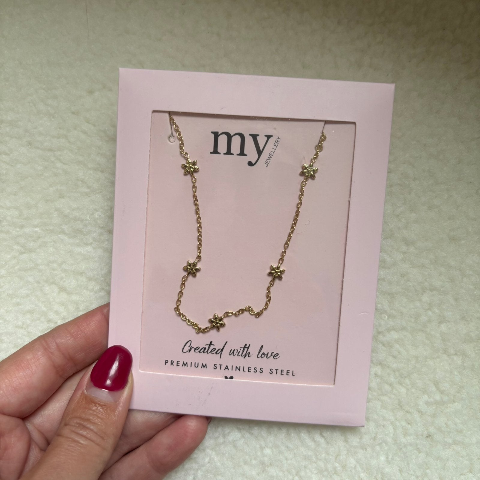My Jewellery ketting bloemen, Ophalen of Verzenden, Nieuw, Goud, Overige materialen