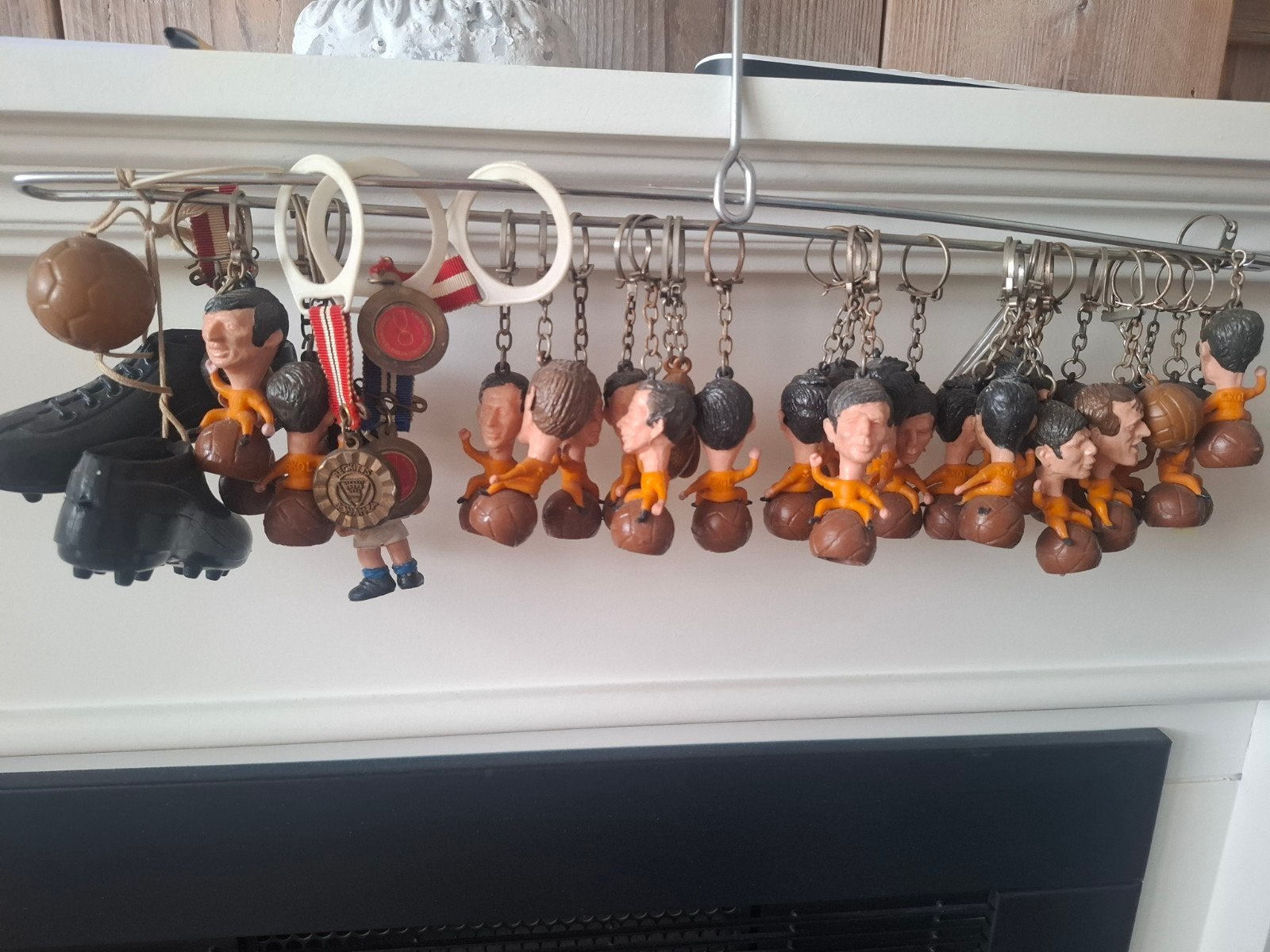 Sleutelhangers voetballers WK - Vintage collectie, Verzamelen, Sleutelhangers, Ophalen of Verzenden, Gebruikt, Sport
