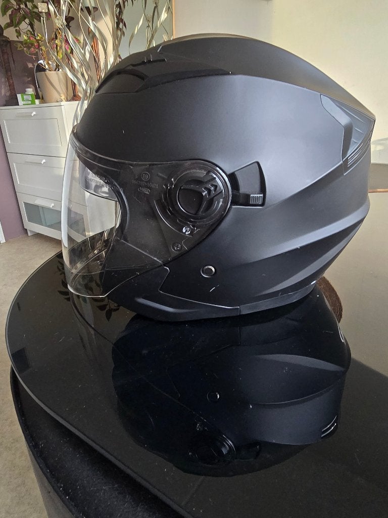 Vinz Colabro  (Jet Helm) brommer/motor helm. Maat XS, Fietsen en Brommers, Brommerhelmen, Ophalen, Zo goed als nieuw, Extra small of kleiner