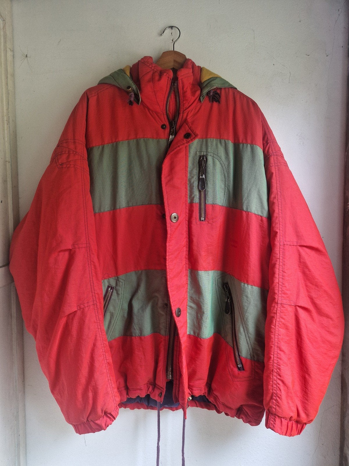 Vintage Siquoy Ski Jas - Kleurrijk en Warm (Maat XL), Siquoy, Maat 56/58 (XL), Ophalen of Verzenden, Jack