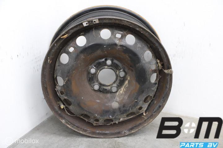 1 losse 15 inch stalen velg VW Polo 6R 6R0601027R, Gebruikt, Velg(en)