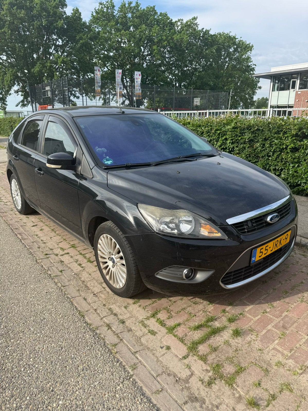 Ford Focus 1.8 92KW 5D 2009 Zwart, Auto's, Ford, Particulier, Focus, Achteruitrijcamera, Airconditioning, Elektrische ramen, Lichtmetalen velgen