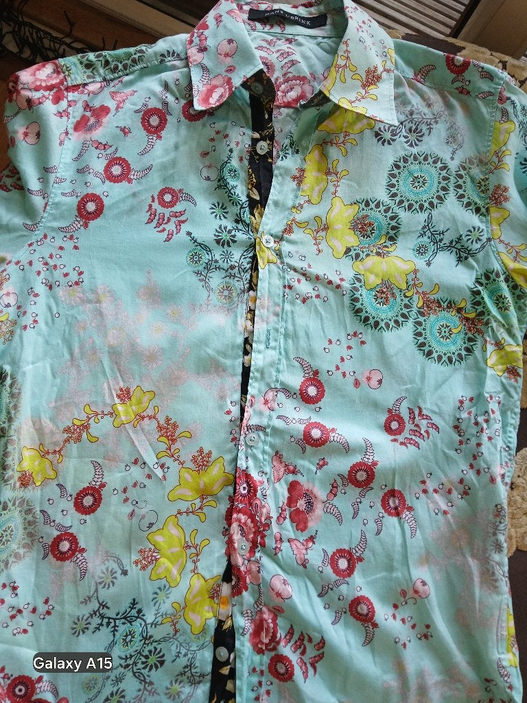 Merk Blouse katoen, Kleding | Dames, Ophalen of Verzenden, Zo goed als nieuw, Maat 36 (S), Overige kleuren