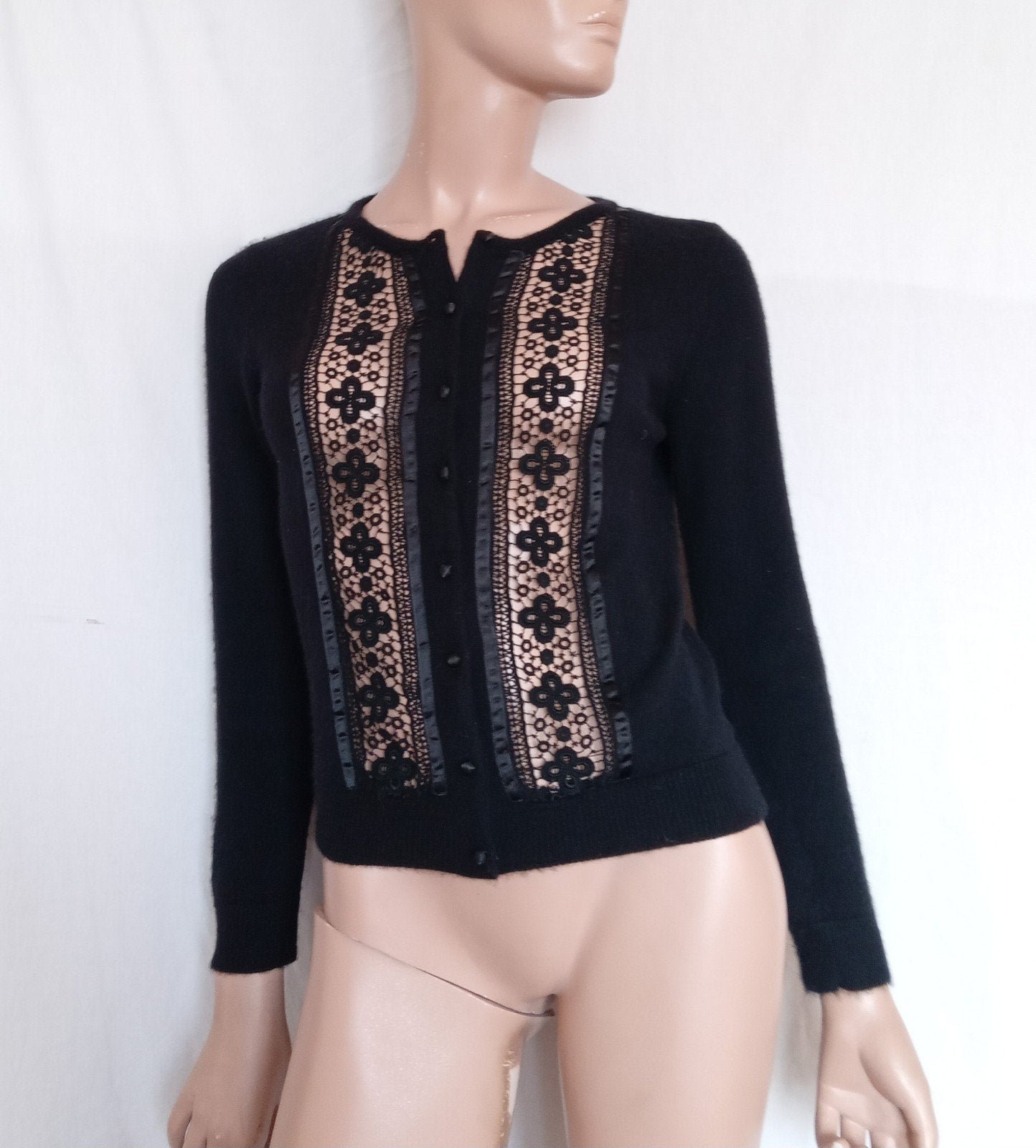 MILLY NY CASHMERE Vest , Maat 36 - 38, Ophalen of Verzenden, Zo goed als nieuw, Maat 36 (S), Zwart