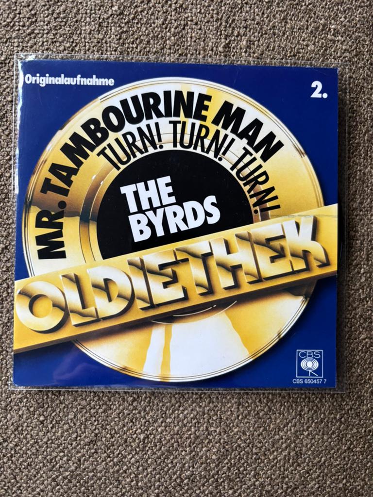 The Byrds - Mr Tambourine Man / Turn turn turn, Cd's en Dvd's, Vinyl Singles, Ophalen of Verzenden, Zo goed als nieuw, 7 inch