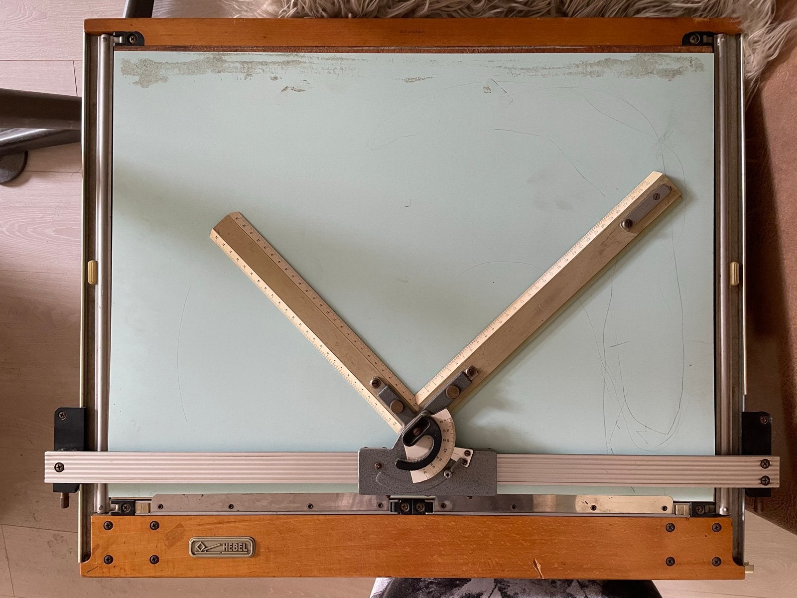 Vintage Hebel tekentafel - Stoer en stijlvol, Doe-het-zelf en Verbouw, Ophalen, Gebruikt, Minder dan 130 cm