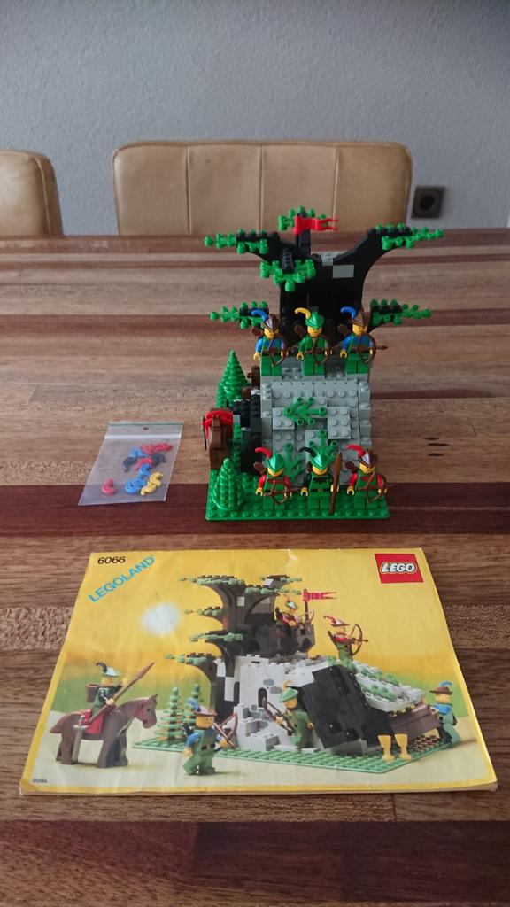 Lego set 6066 forestmen jaren 80., Ophalen of Verzenden, Gebruikt, Complete set, Lego