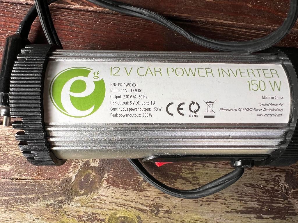 12 V Car power inverter, 150 W, Ophalen of Verzenden