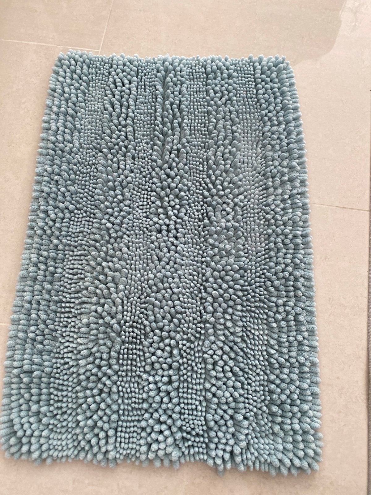 Zachte badmat 50x77 cm - turqouise, Gebruikt, Blauw, Rechthoekig, 50 tot 100 cm