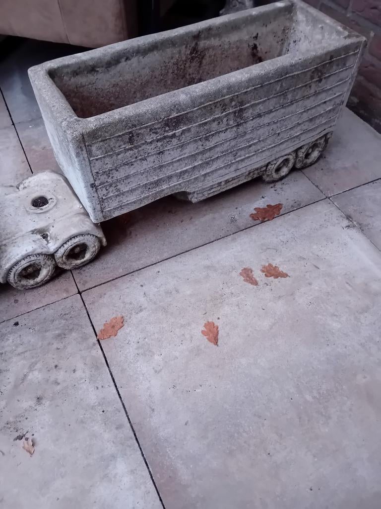 Betonnen vrachtwagen, Tuin en Terras, Ophalen of Verzenden, Gebruikt, Beton
