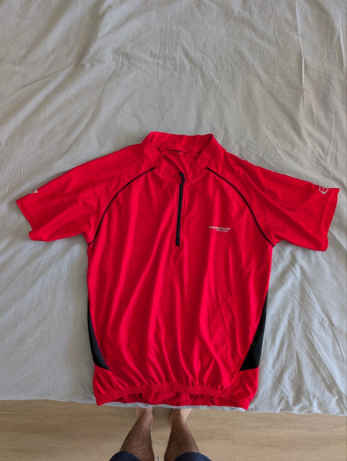 Set fietsshirts, fietsjassen, fietsbroeken, diverse merken, Gebruikt, Heren, Karrimor, Rogelli, AGU, Mountain Warehouse, Overige maten