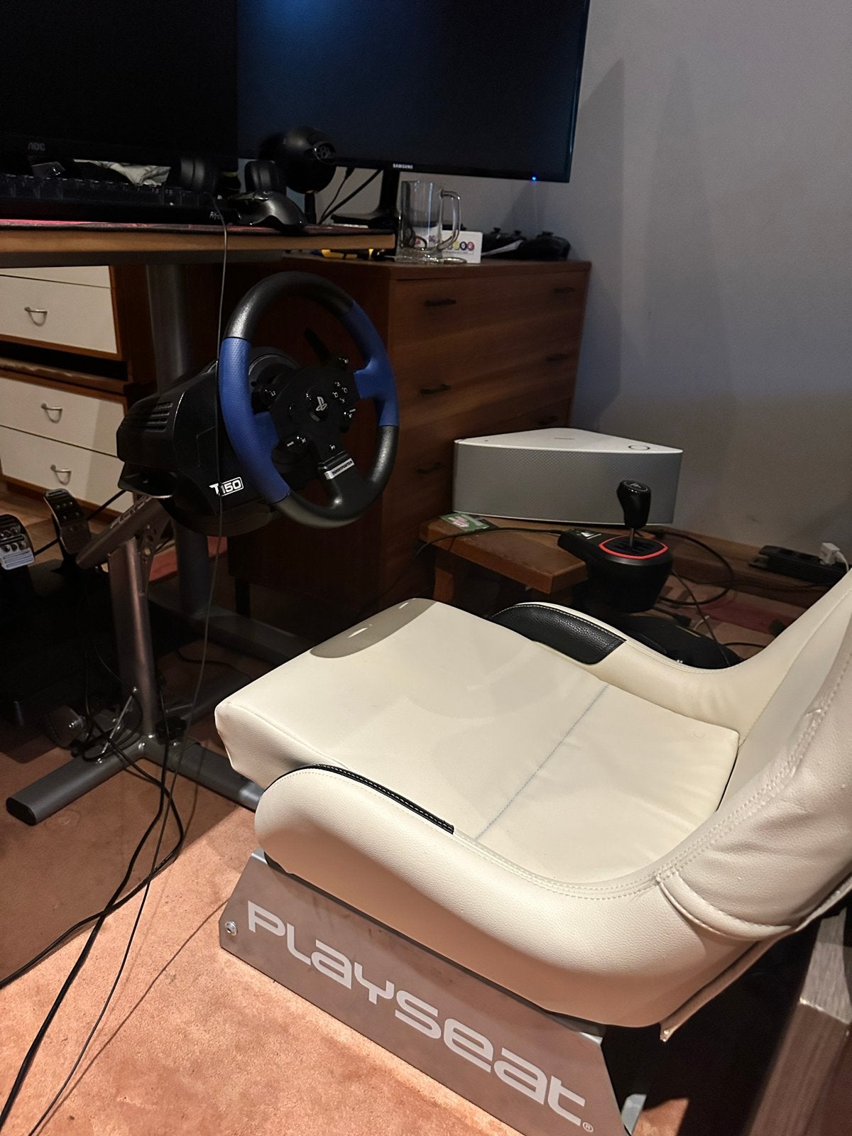 Thrustmaster T150 Racestuur met Shifter en Playseat, Ophalen, Racestuur, Force feedback, PlayStation