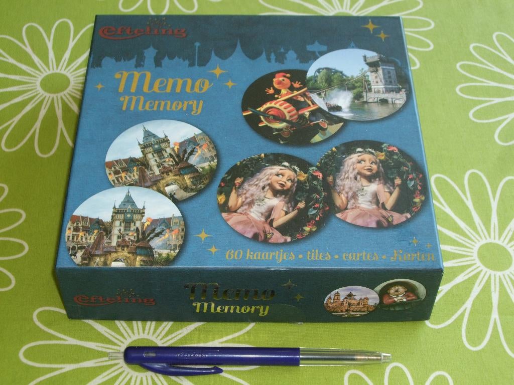 Efteling Memo - Memory - met 60 grote ronde kaarten, Ophalen of Verzenden, Zo goed als nieuw, Overige typen