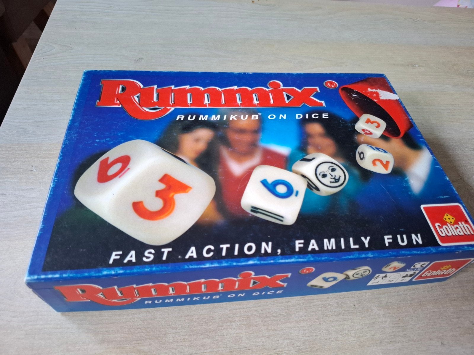 Rummix - Rummikub op dobbelstenen, Goliath BV, Gebruikt, Ophalen of Verzenden, Een of twee spelers