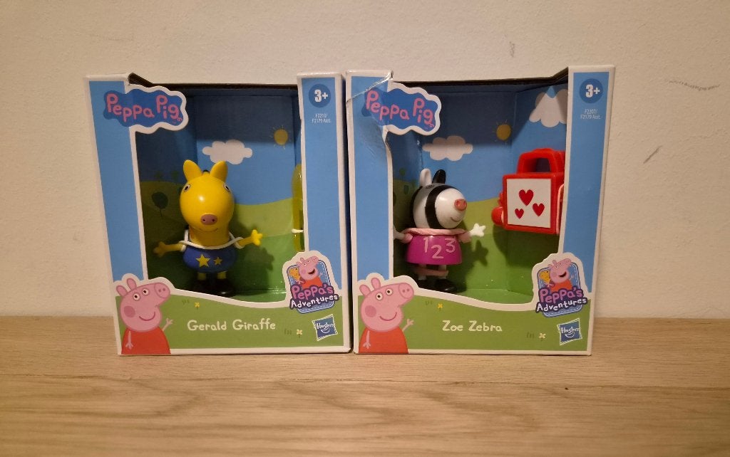 Nieuw! Peppa Pig Gerald GIraffe + Zoe Zebra speelfiguren, Ophalen of Verzenden, Nieuw