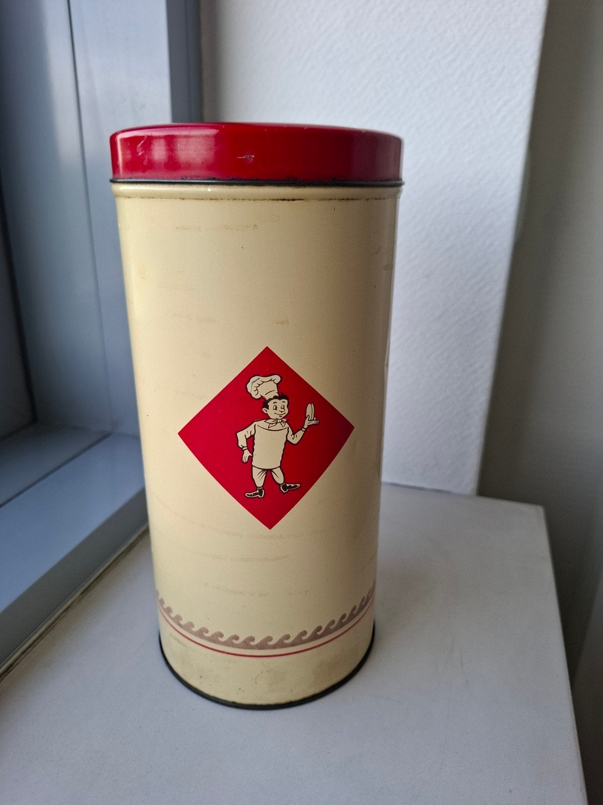 Vintage Bolletje beschuitbus van blik, Ophalen of Verzenden, Gebruikt, Overige