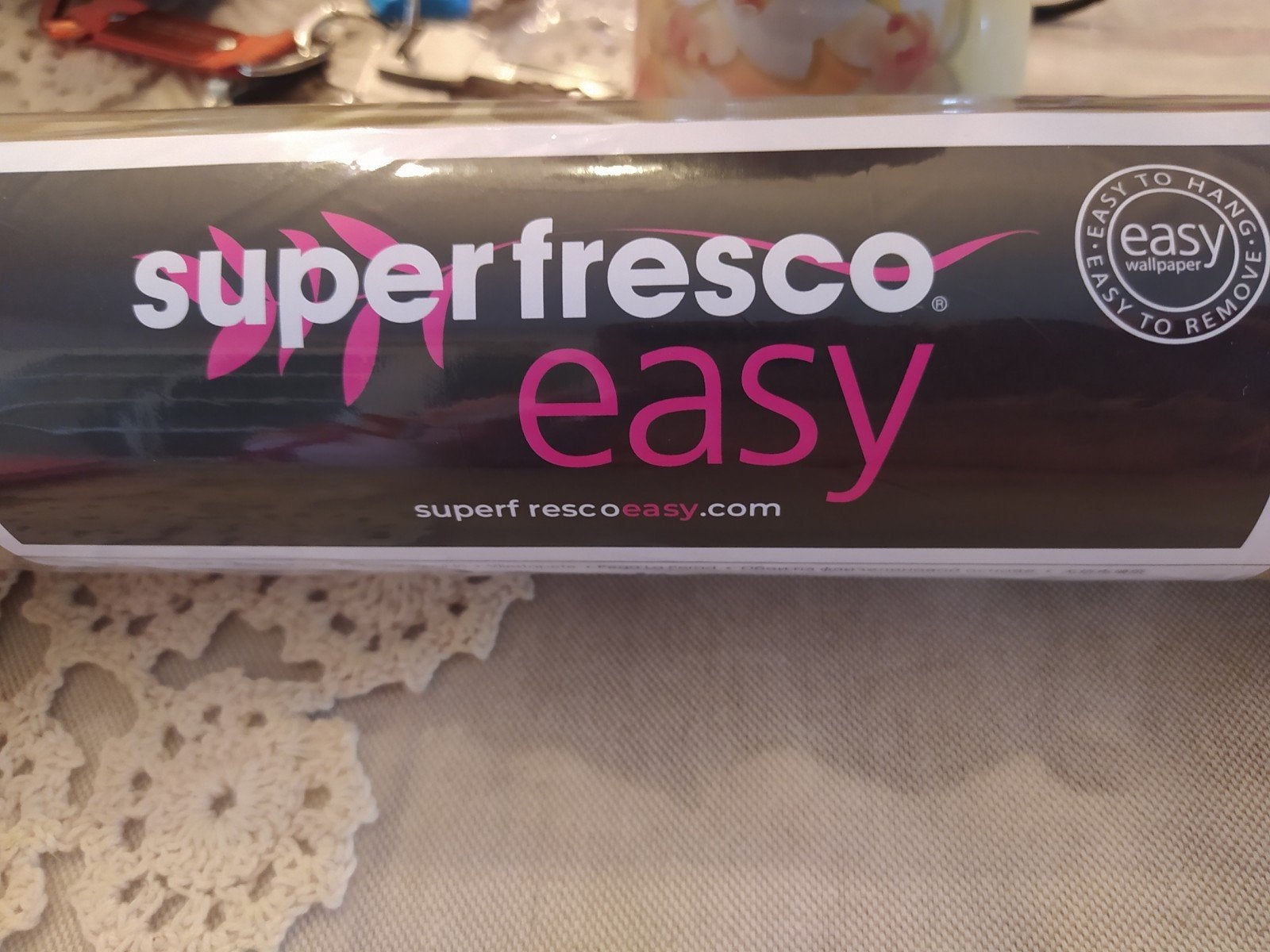 super fresco easy hexagon oker behangrol vintage styl, Ophalen of Verzenden