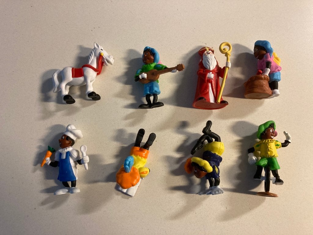 Sinterklaas met paard en 6 zwarte pietjes set blokker!, Ophalen of Verzenden, Nieuw