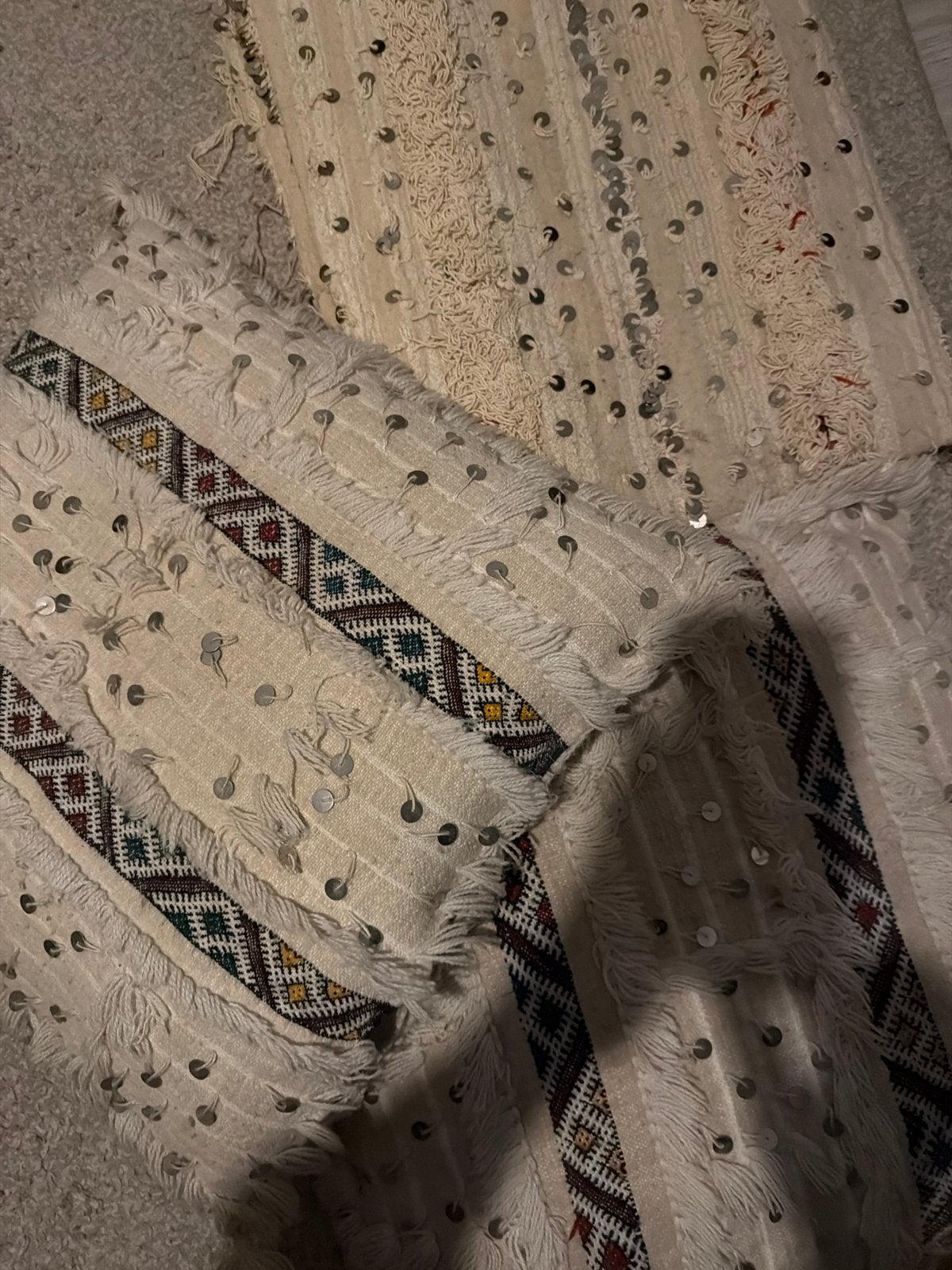 Traditionele Marokkaanse kussenhoezen en kleed set, Overige merken, Gebruikt, Meerkleurig, Kussenhoes