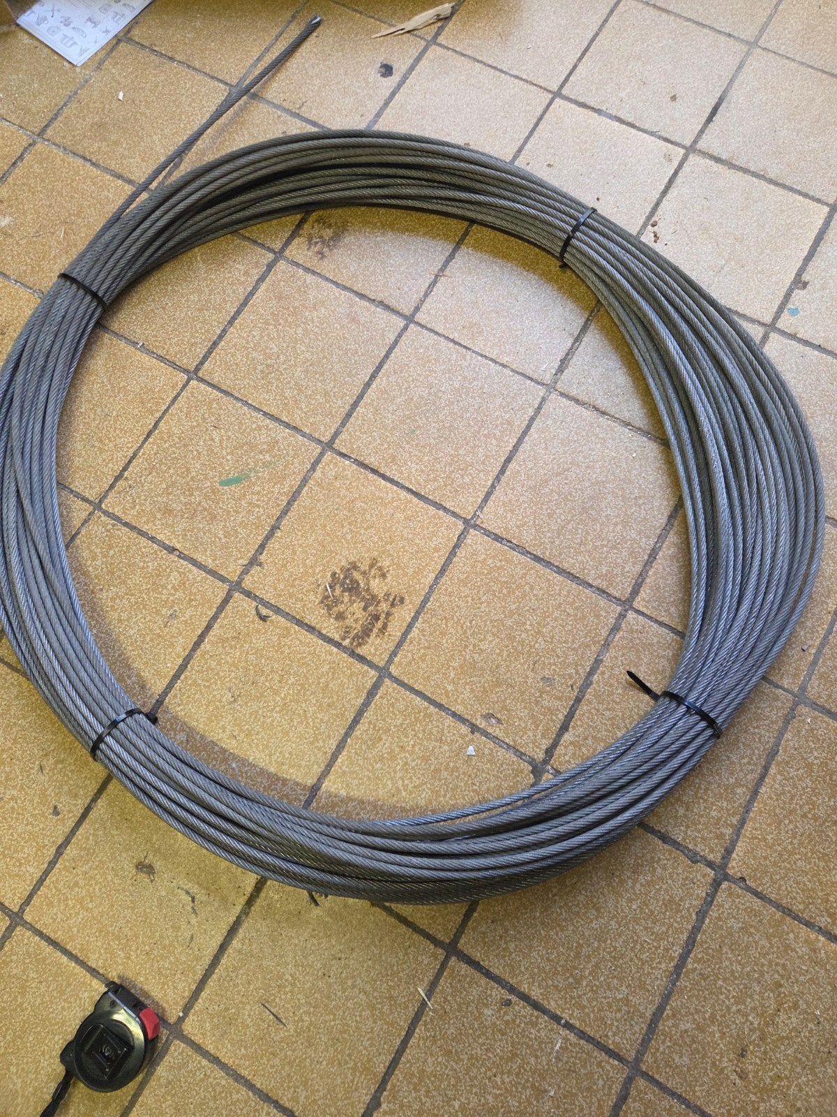 Staalkabel met koperen geleiders - 6.5mm doorsnede, Ophalen of Verzenden, Zo goed als nieuw, Kabel of Snoer