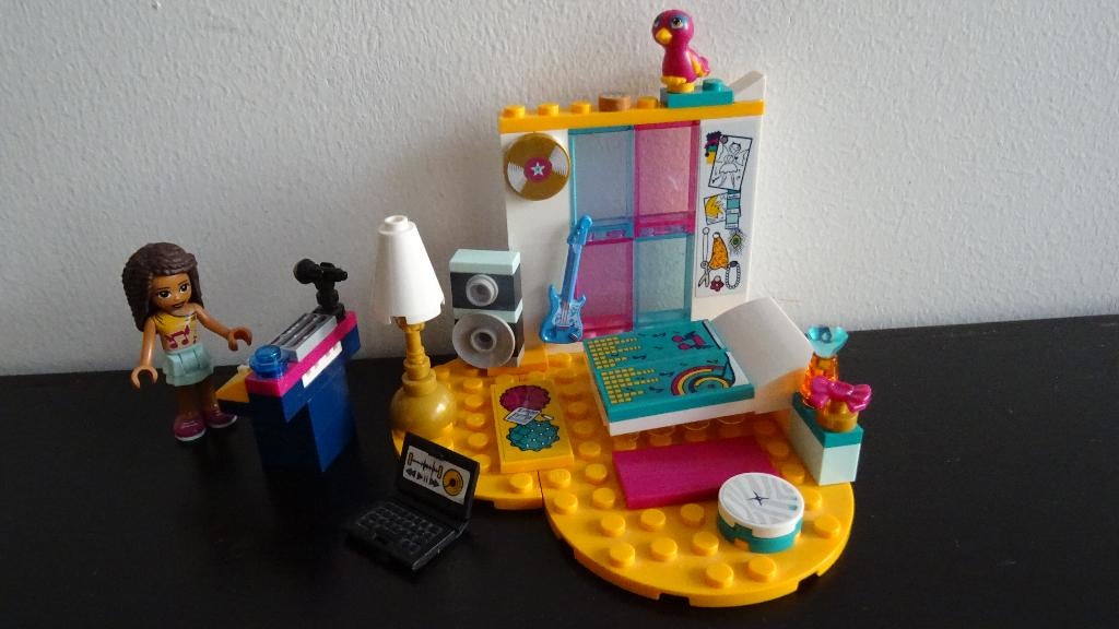 Lego Friends Andrea's slaapkamer 41341, Ophalen of Verzenden, Zo goed als nieuw, Complete set, Lego